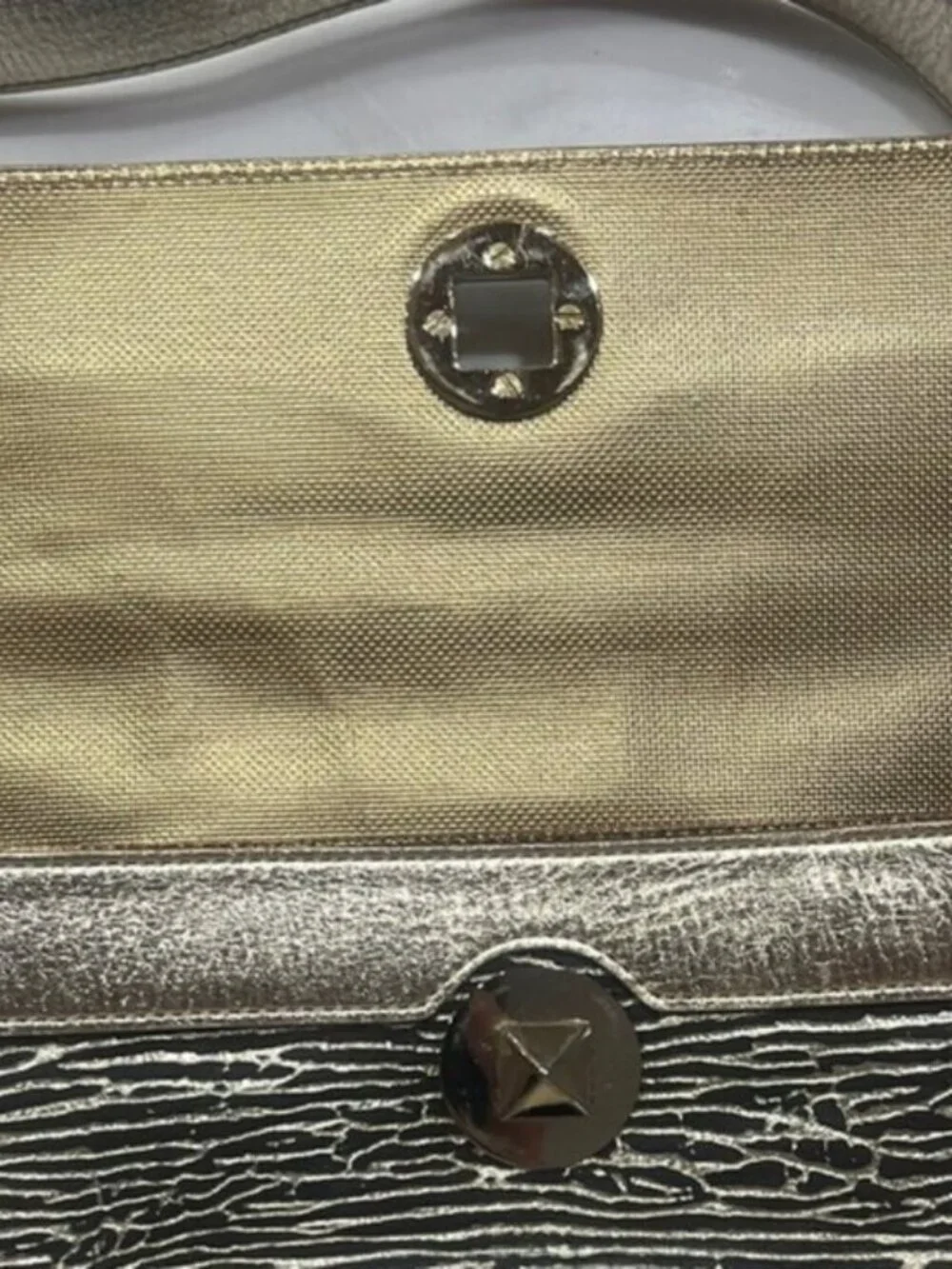 Kate Spade Gold Brown Two-Tone Shoulder Bag